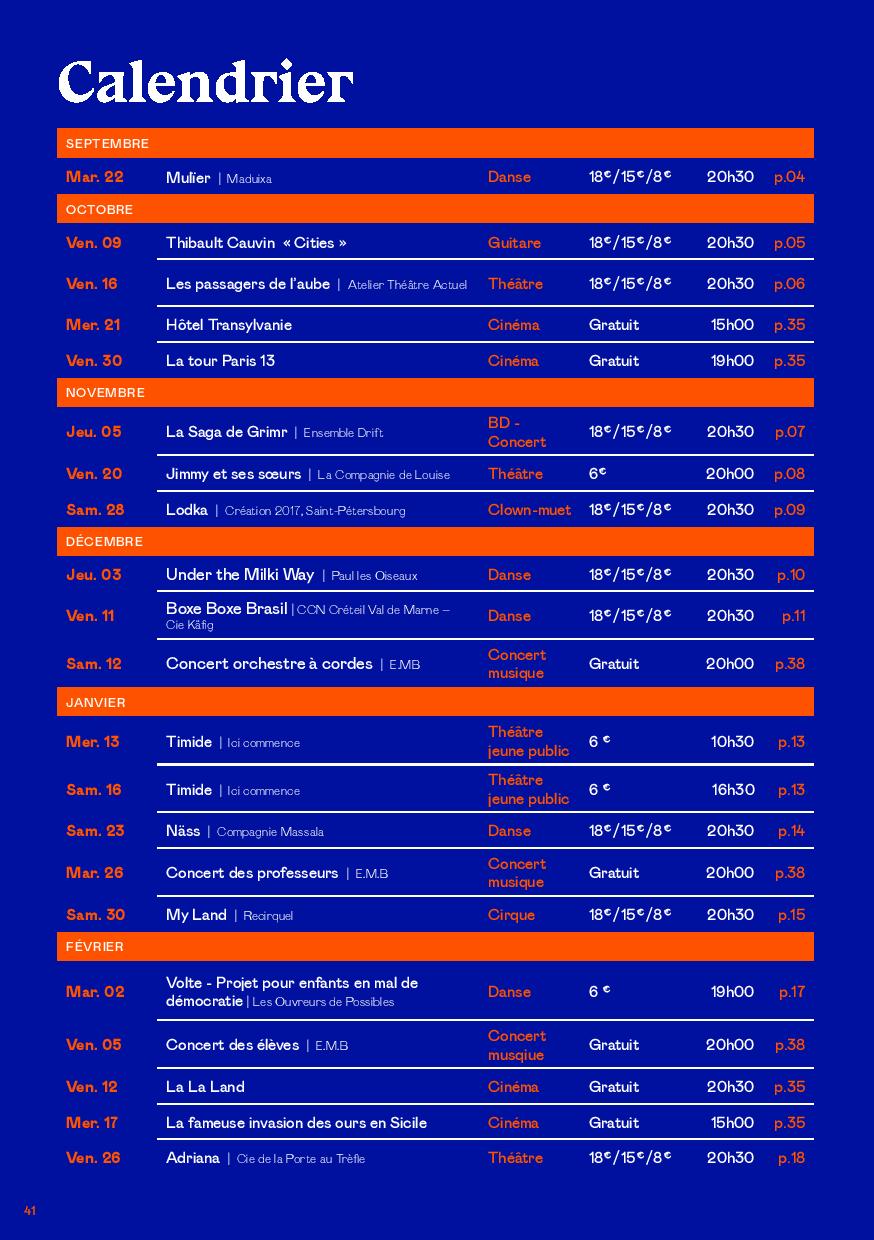 Calendrier 1