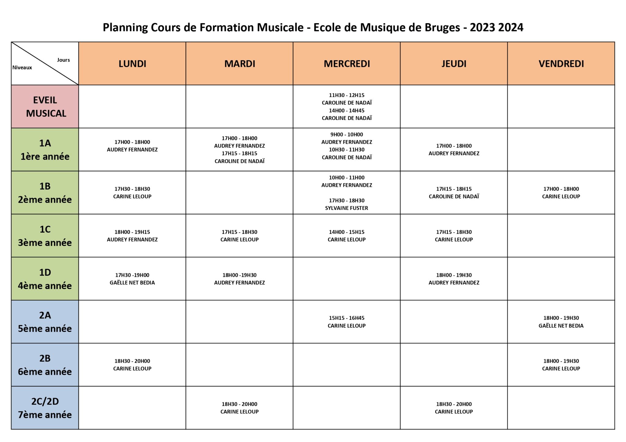 Planning cours de FM format A3 2023 2024
